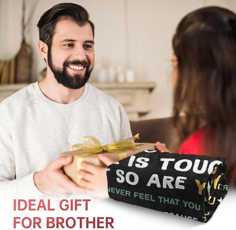 Brother Birthday & Graduation Soft Throw Blanket Gift, 60
