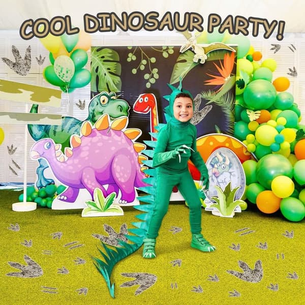 Realistic Dinosaur Footprint Wall Decals for Kids' Rooms