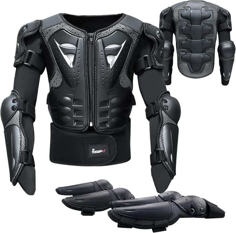 Kids Motorcycle Armor Suit with Protective Pads for Riding