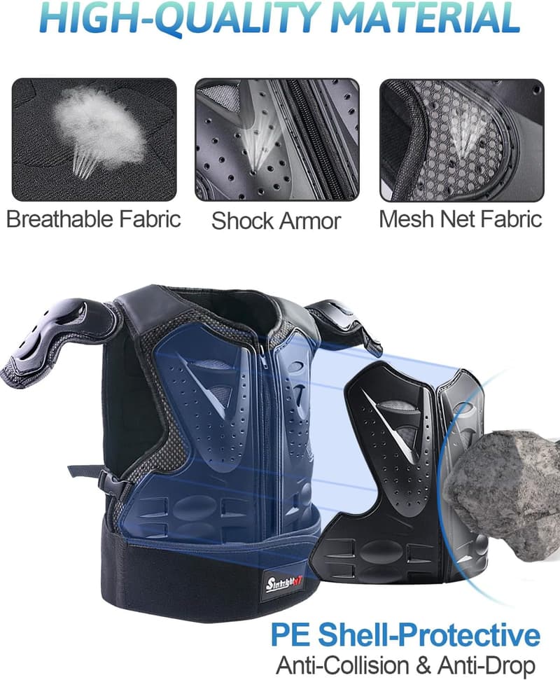 Kids Motorcycle Armor Suit with Protective Pads for Riding