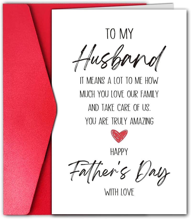 Happy Father's Day Card for Husband (It Means a Lot)