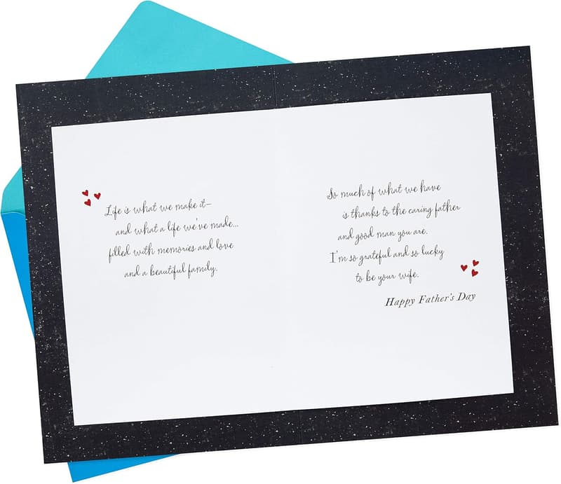 Father's Day Card for Husband - Grateful and Lucky Theme