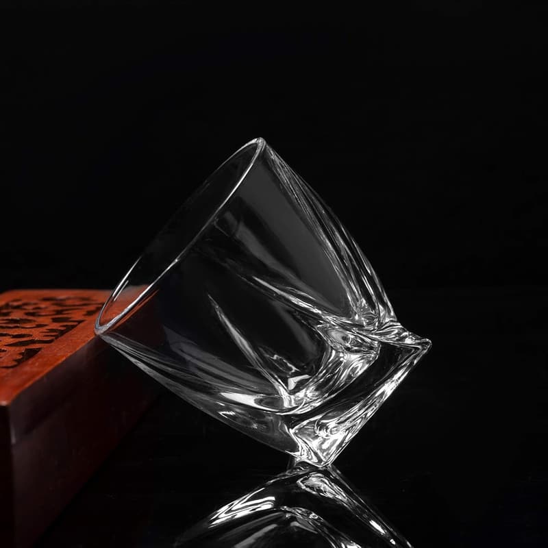 Crystal Whiskey Glasses Set of 6 in Gift Box for Bourbon
