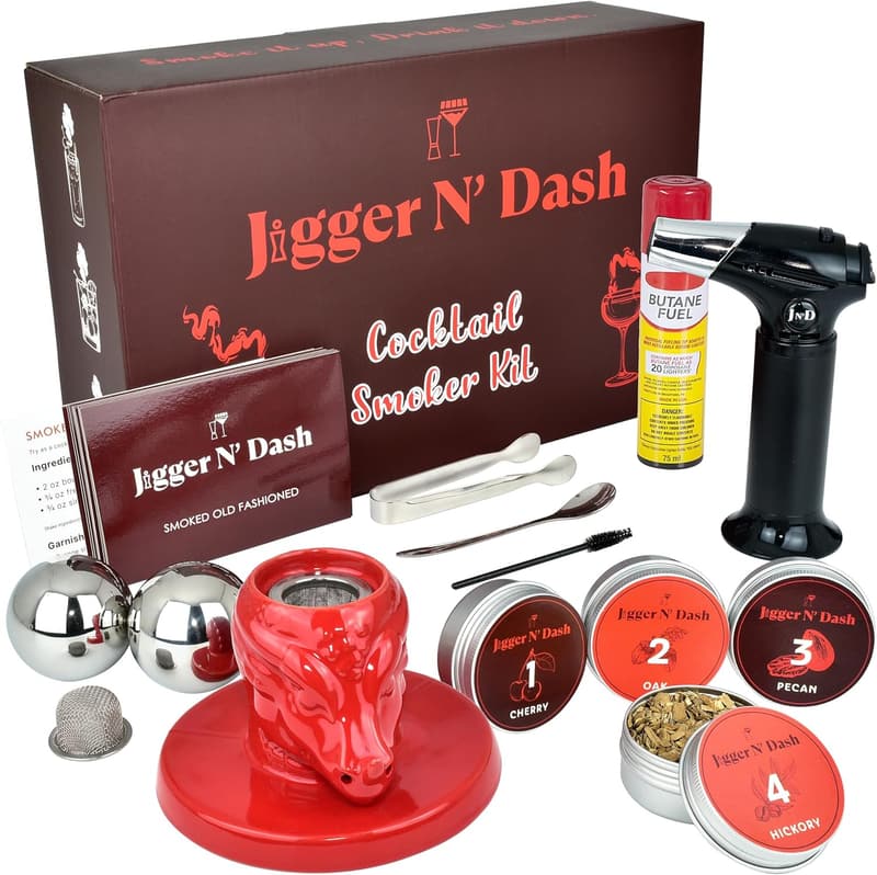 Whiskey Smoker Infuser Kit - Tiki Top Cocktail Gift for Men