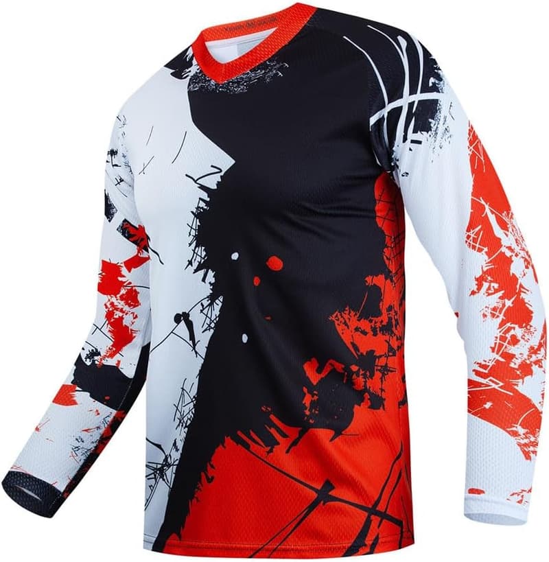 Youth Long Sleeve Dirt Bike Jersey for BMX & Motocross Racing