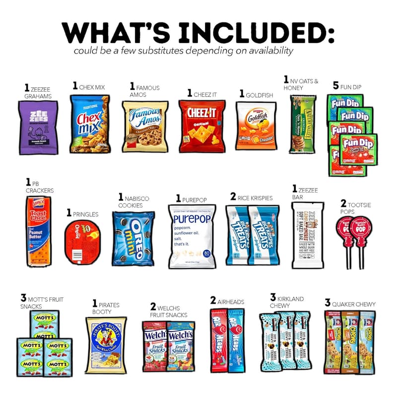 Father's Day Snack Box Variety Pack (50 Count)