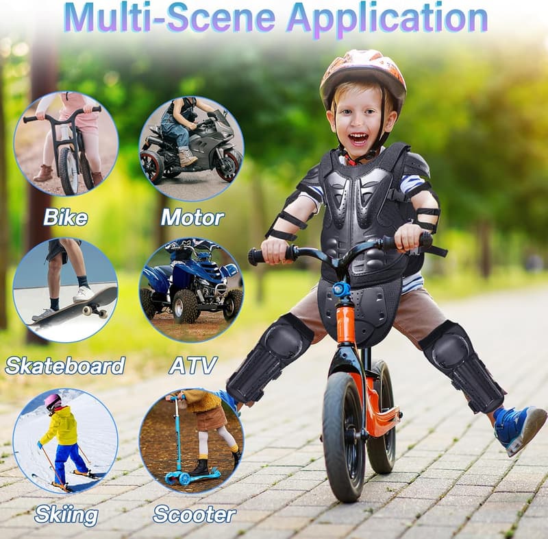 Kids Motorcycle Armor Suit - Protective Gear for Cycling & Sports