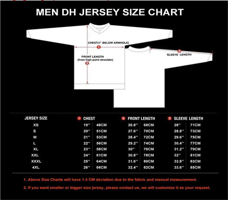 Men's Long Sleeve Motocross Jersey for Off-Road Cycling