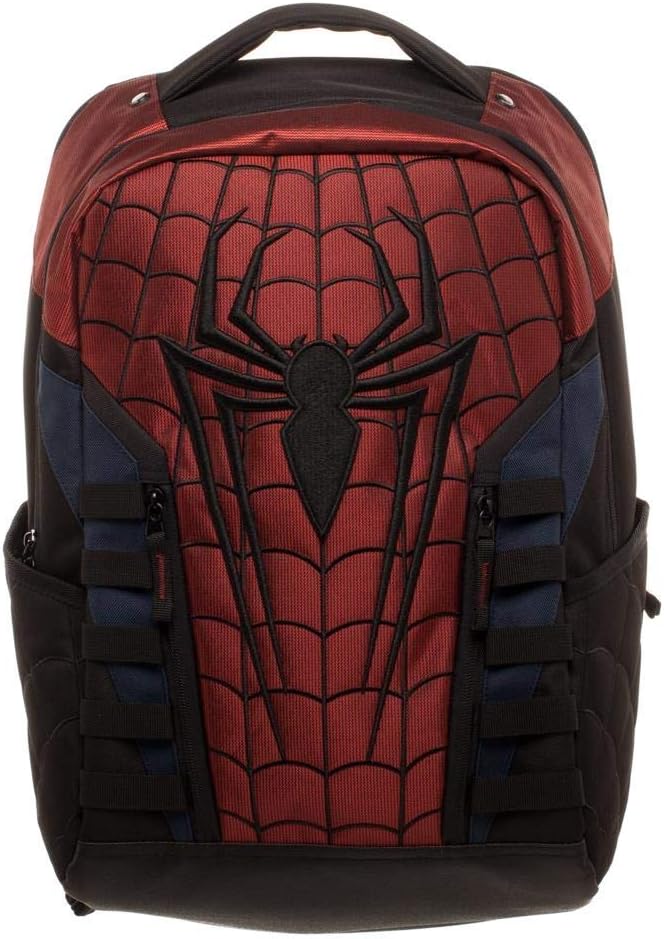Spider-Man Comic Backpack - Red Superhero Laptop Bag