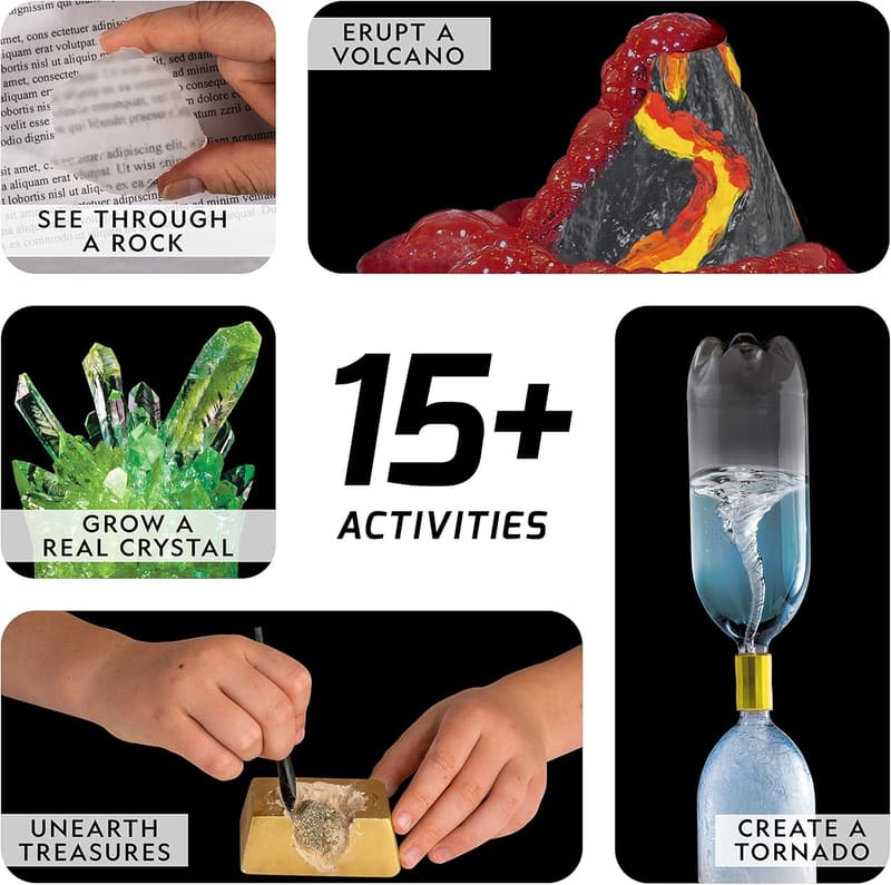 Earth Science Kit: 100+ STEM Experiments & Activities for Kids