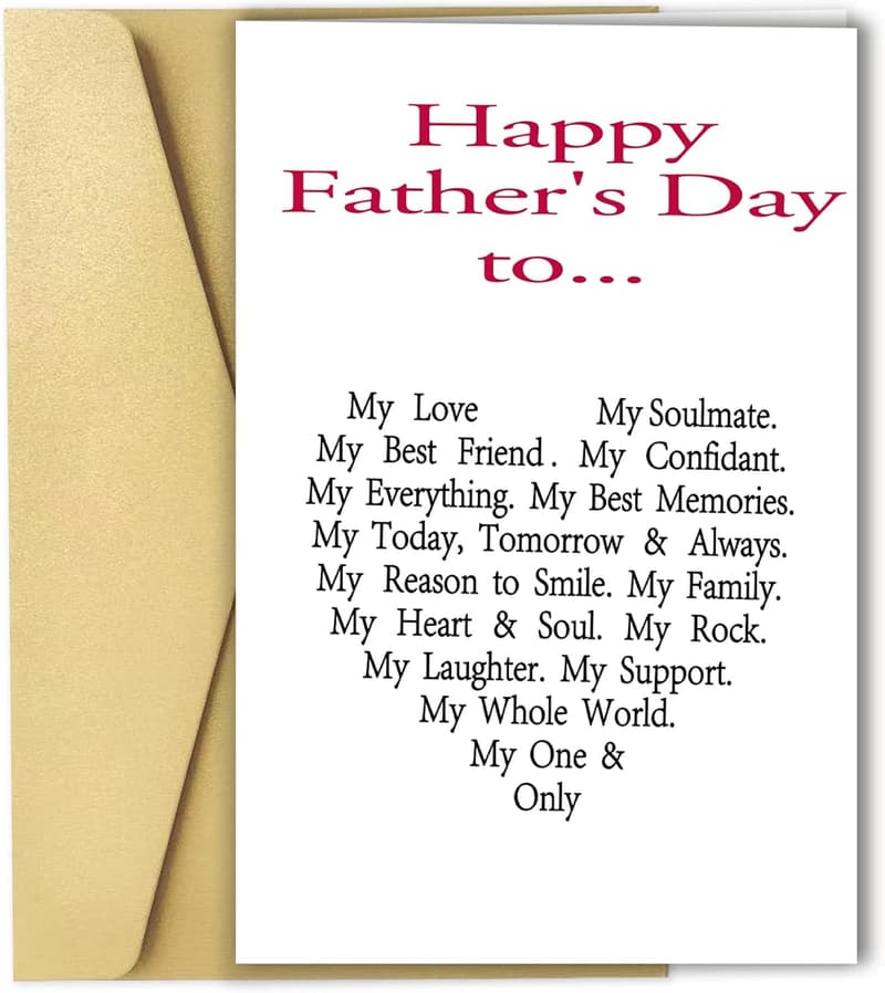 Funny Father's Day Card for Husband - Unique Gift Idea