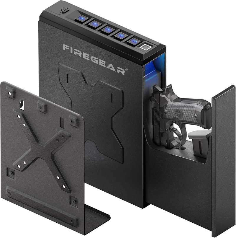 Biometric Gun Safe - Compact Childproof Storage for 20 Users