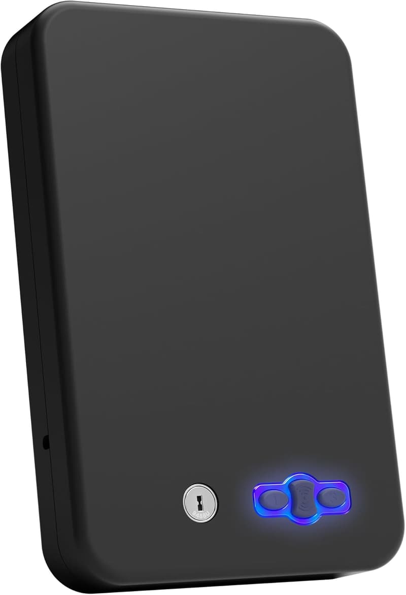 Compact Electronic Pistol Safe with Silent Mode for Travel