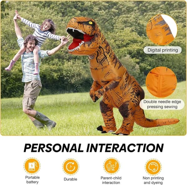 Adult Inflatable T-Rex Costume for Halloween Fun