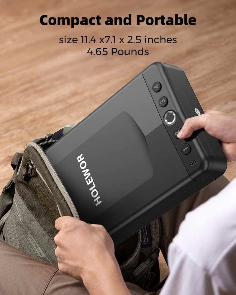 Portable Biometric Gun Safe for Handguns - Quick Access Case