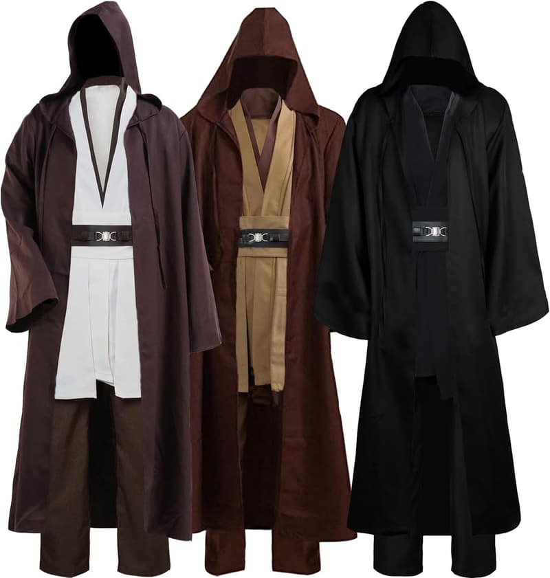 Halloween Men's Hooded Tunic Robe Costume Set