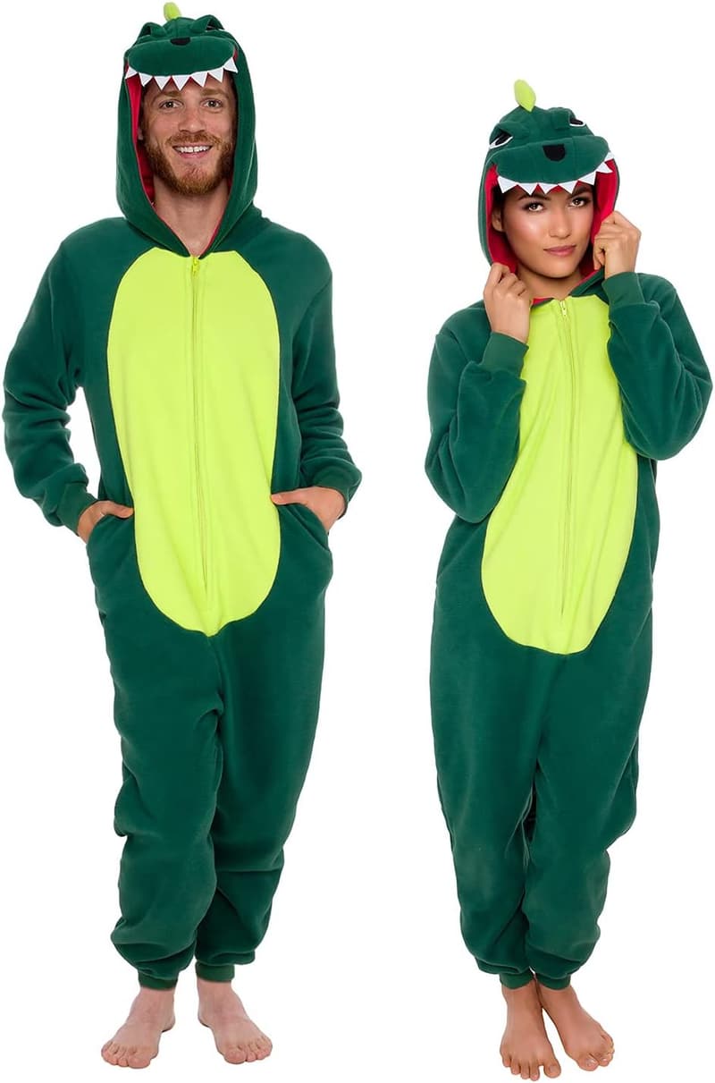 Halloween Animal Costume Onesie - Slim Fit Plush Suit for Adults