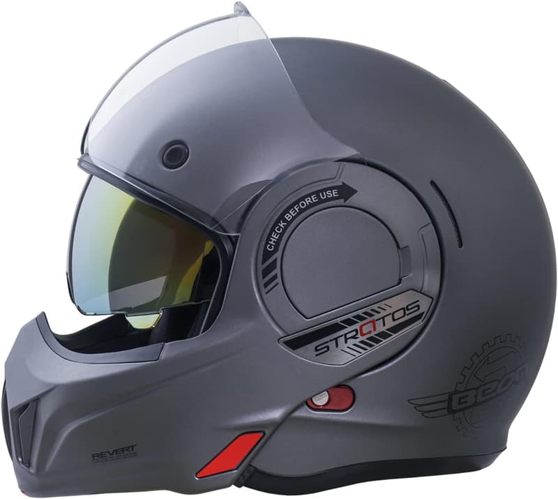 DOT Approved Reversible Full Face Motorcycle Helmet for Adults