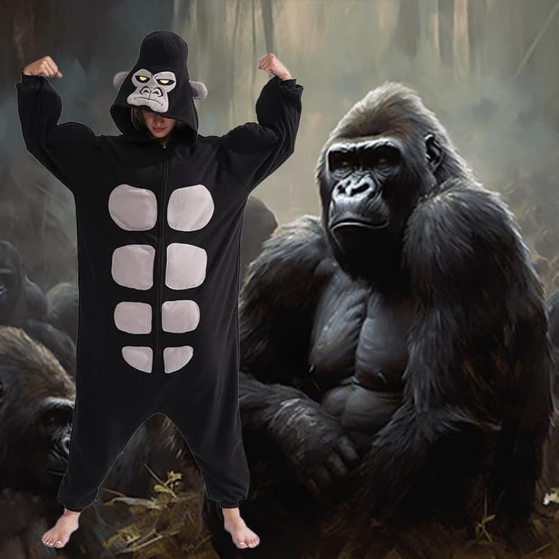 Animal Onesie Pajamas Costume for Adults (Men & Women)