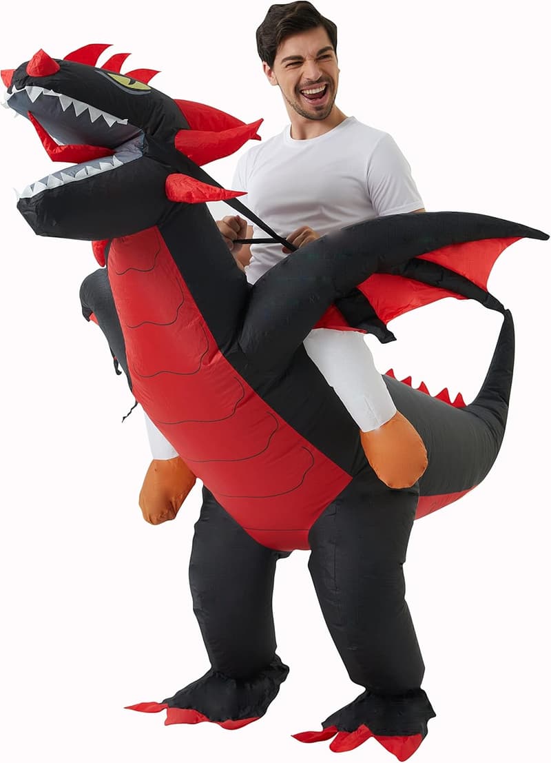 Inflatable Dragon Costume for Adults - Halloween & Christmas