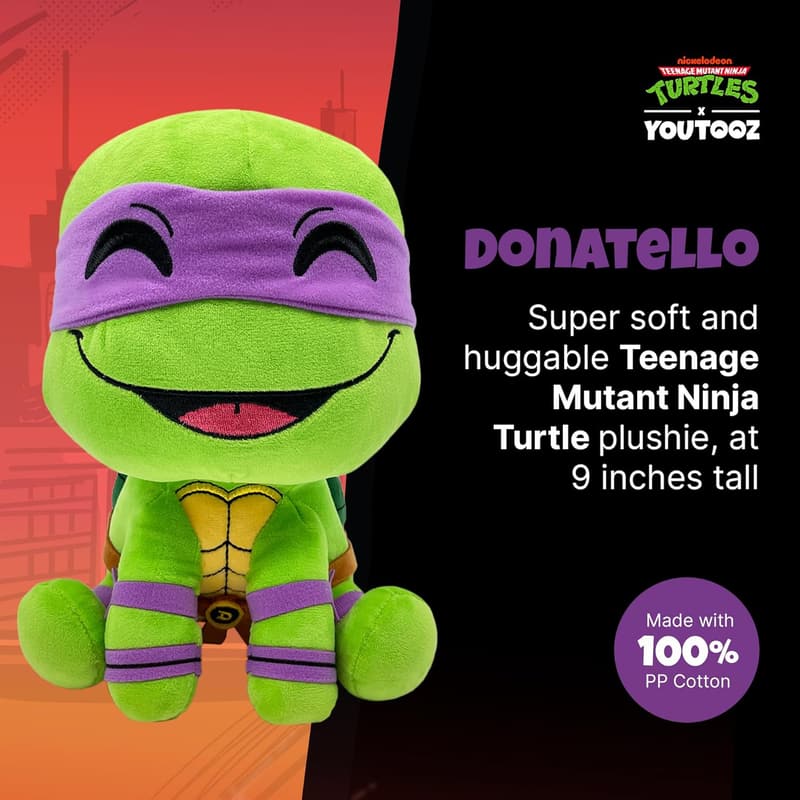 Teenage Mutant Ninja Turtles Donatello Plush Toy - 9 Inch