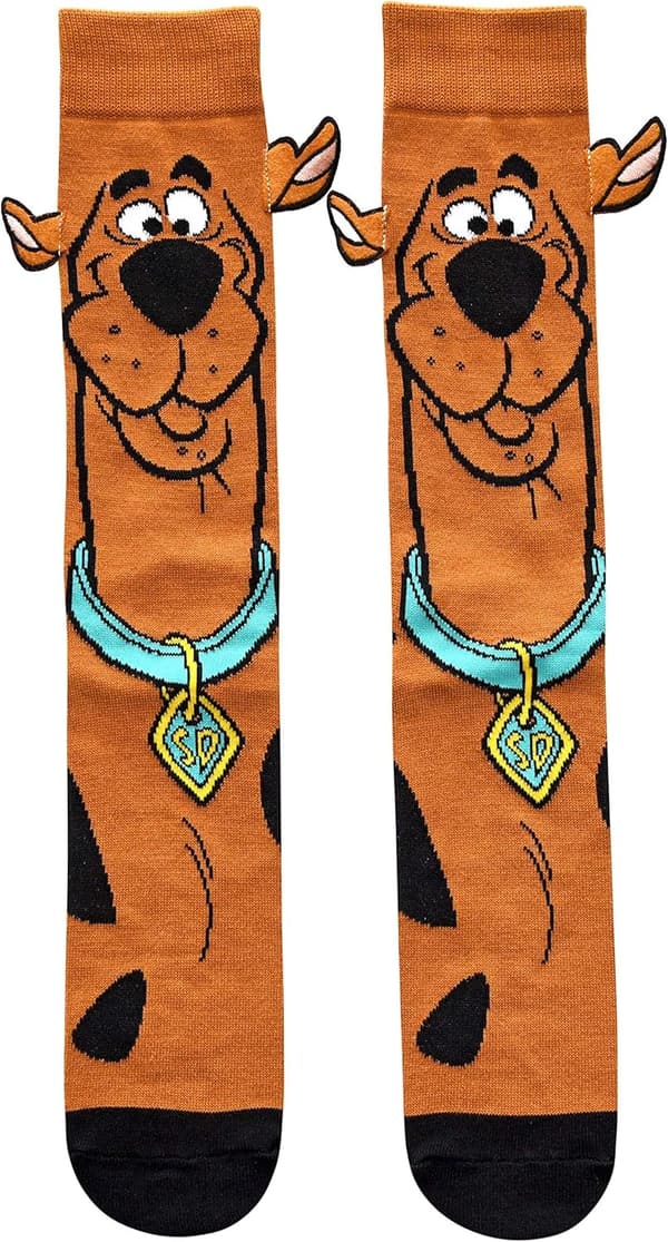 Scooby Doo Men's Crew Socks with Embellished Ears