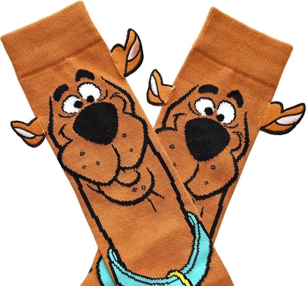 Scooby Doo Men's Crew Socks with Embellished Ears