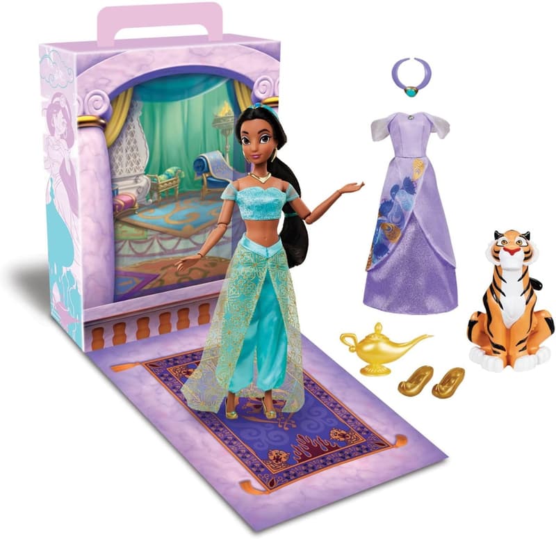 Jasmine Princess Doll with Dress & Coloring Book - 11 Inches
