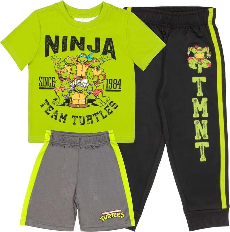 Teenage Mutant Ninja Turtles Boys' 3-Piece Pants Set