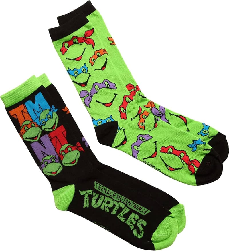 TMNT Logo Men's Crew Socks - 2 Pair Pack