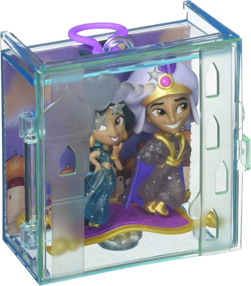 Disney Princess Jasmine & Aladdin Dolls with Display Case for Kids