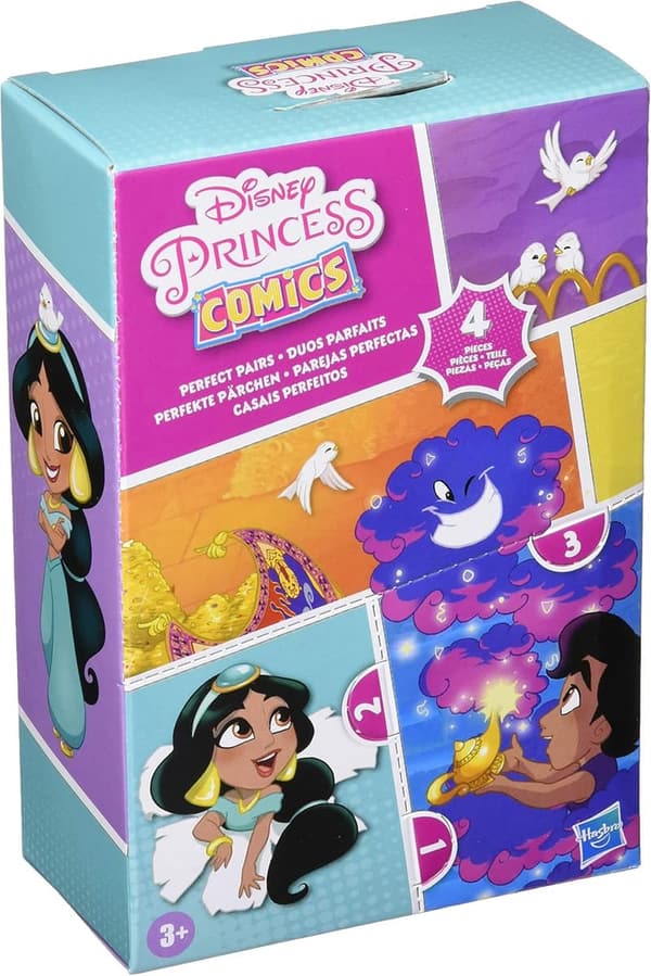 Disney Princess Jasmine & Aladdin Dolls with Display Case for Kids