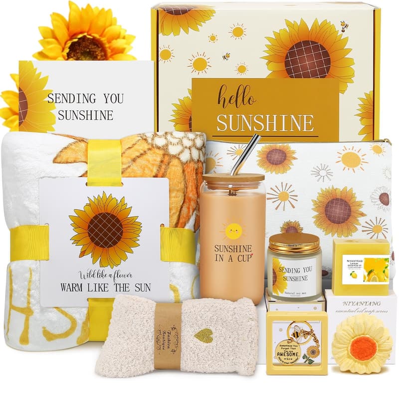 Relaxation Spa Gift Set with Luxury Blanket for Women