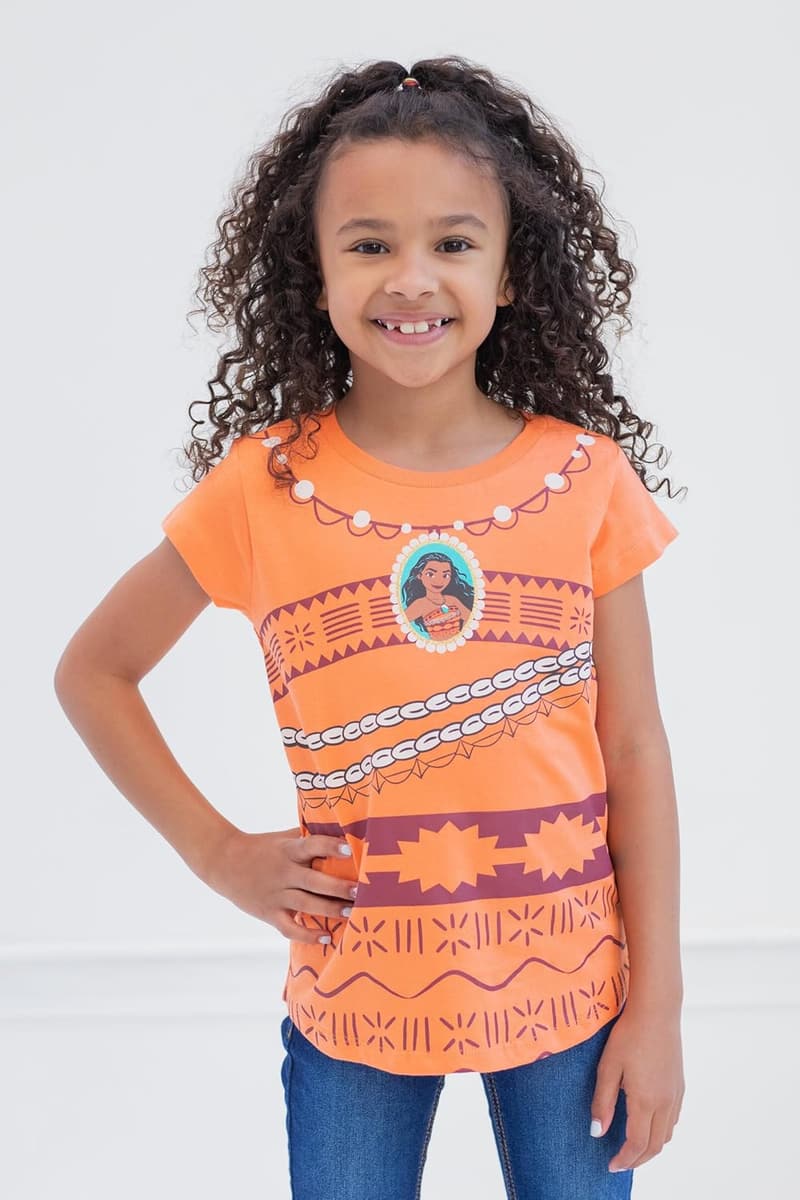 Disney Princess T-Shirt Set for Kids (4 Pack)