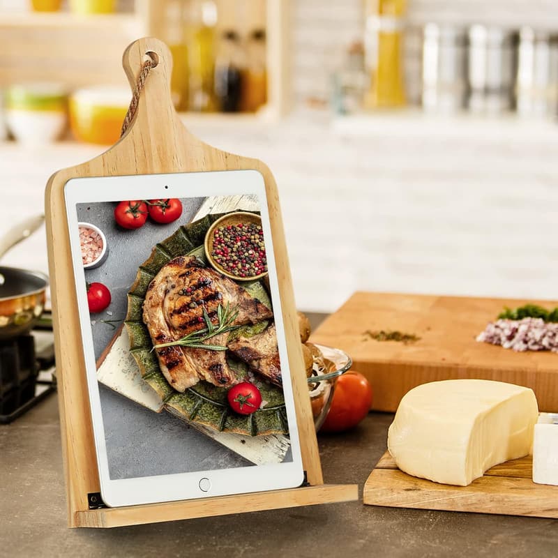 Birthday Cookbook Stand with Chalkboard Eraser for Women