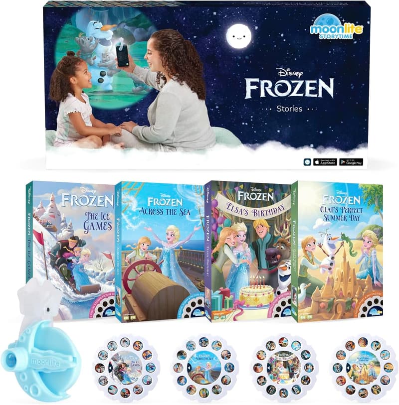 Disney Frozen Mini Projector with 4 Storybooks for Kids