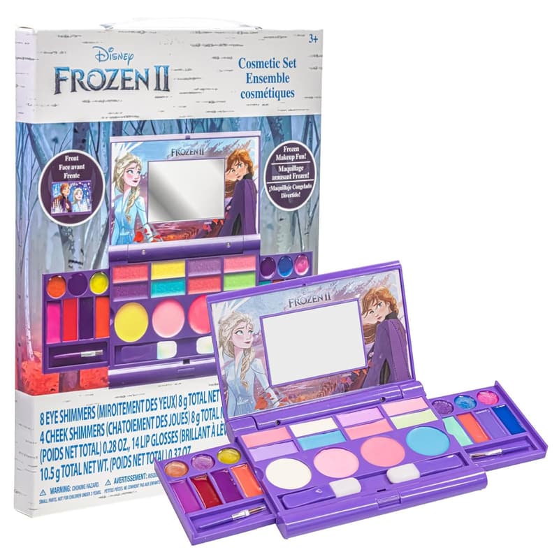 Disney Frozen Kids Cosmetic Compact Set with Lip Gloss & Shimmers