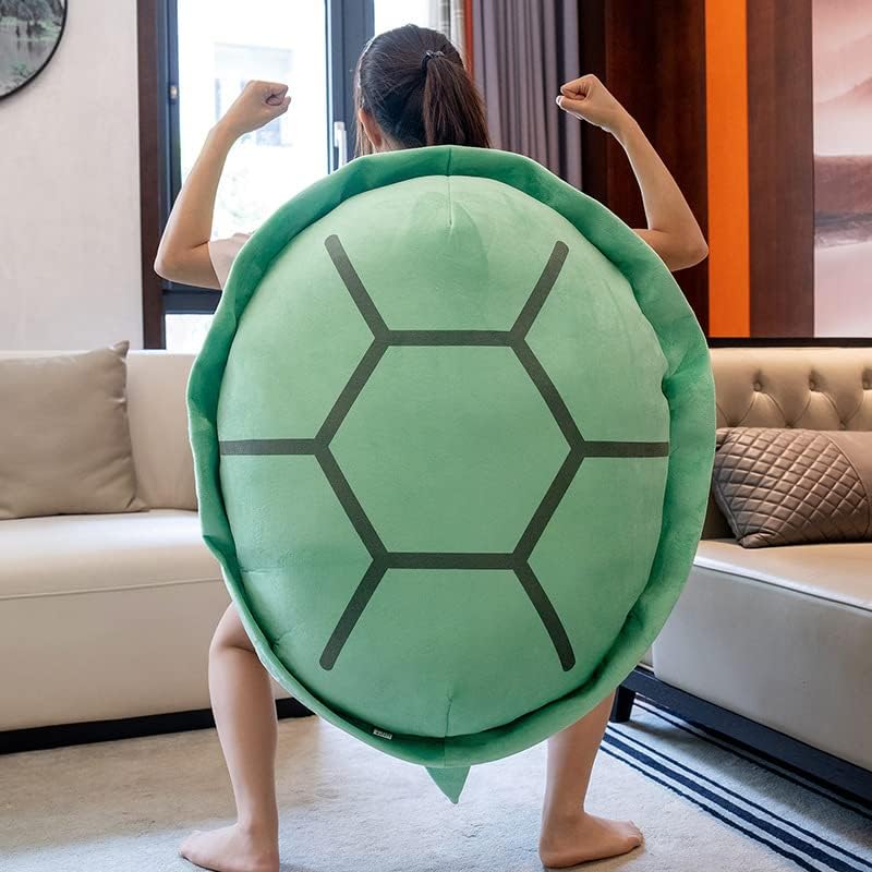 Wearable Turtle Shell Pillow Costume Plush Toy for Kids & Adults