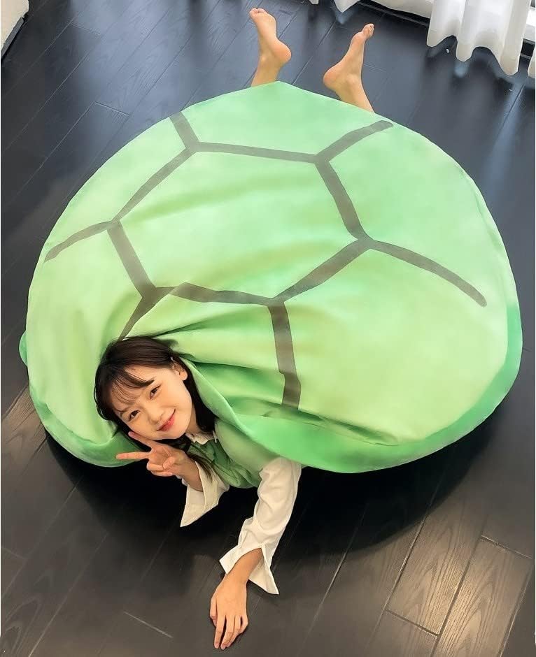 Wearable Turtle Shell Pillow Costume Plush Toy for Kids & Adults