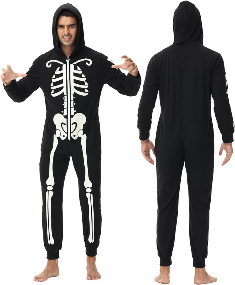 Halloween Matching Family Skeleton Glow-in-the-Dark Pajamas