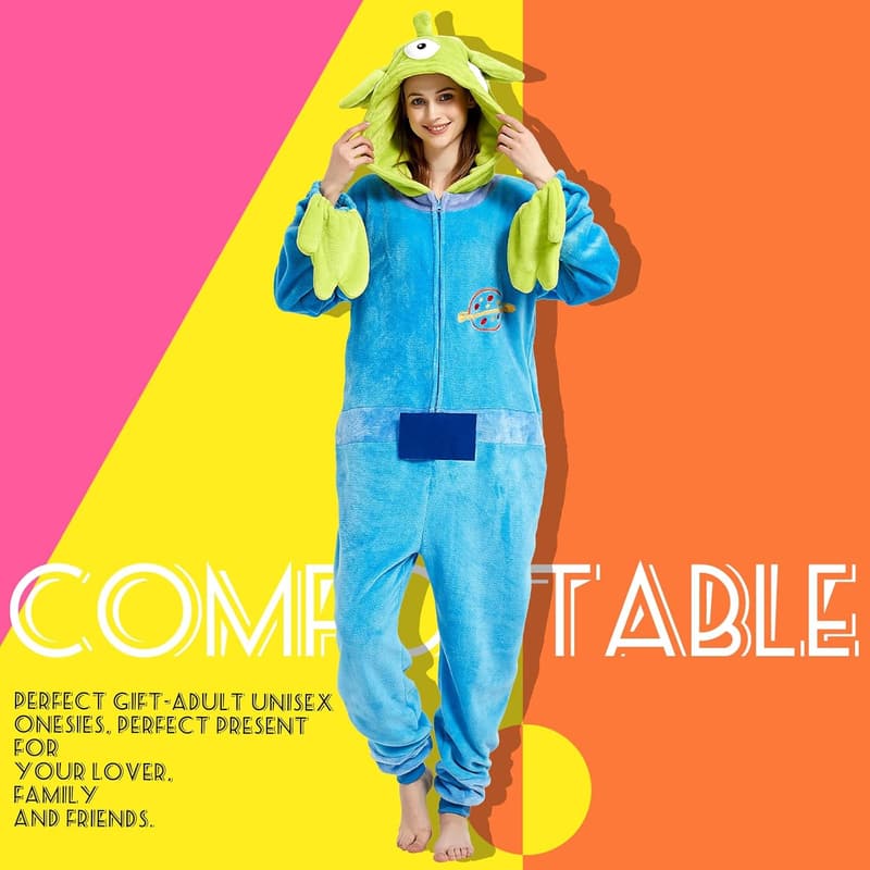Unisex Snug Fit Halloween Onesie Cosplay Pajama Suit
