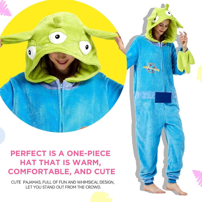 Unisex Snug Fit Halloween Onesie Cosplay Pajama Suit