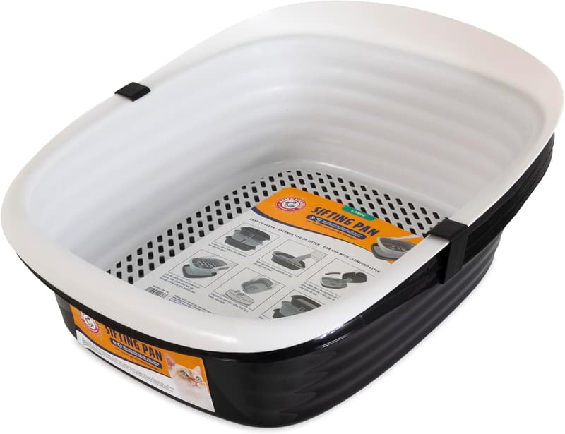Sifting Litter Box for Indoor Cats with Microban Technology