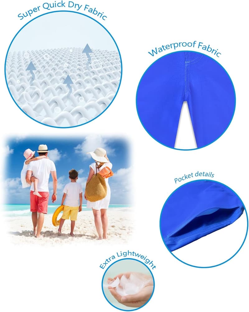 Boys' Swim Trunks with Compression Liner - 2-in-1 Bathing Suit