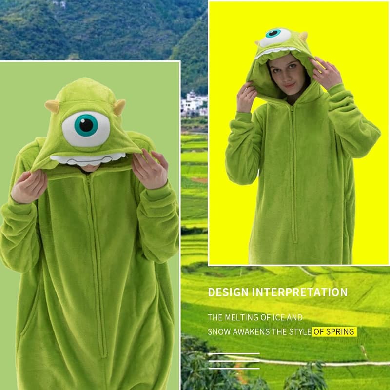 Flannel Unisex Adult Animal Onesie Halloween Costume