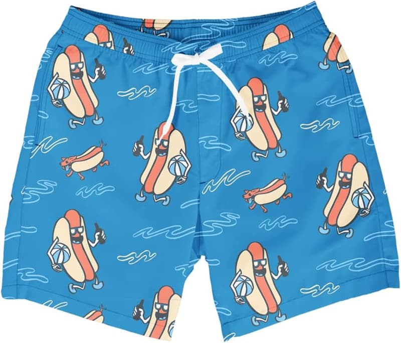 Men's Quick-Dry 4-Way Stretch Swim Trunks with Mesh Liner