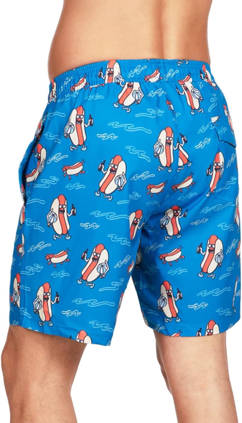 Men's Quick-Dry 4-Way Stretch Swim Trunks with Mesh Liner