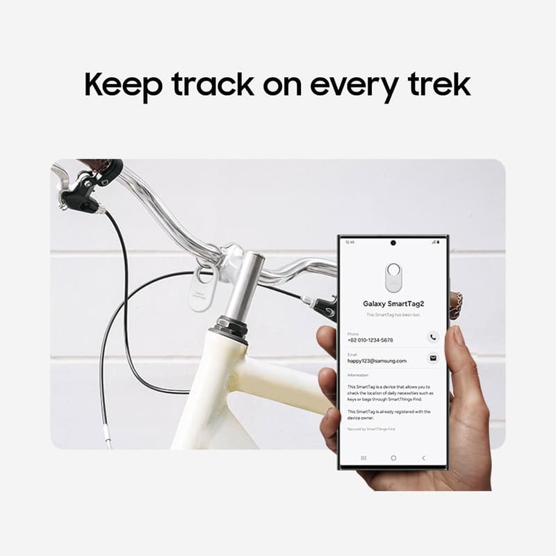 Samsung Galaxy SmartTag2 Bluetooth Tracker - Item Finder, White
