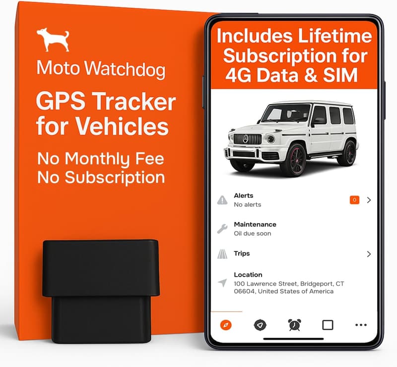 4G Vehicle GPS Tracker with Geofence & Trip History