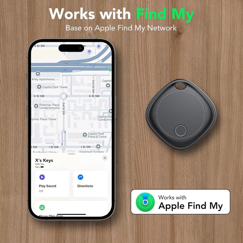 Apple AirTag 4-Pack Bluetooth Tracker for Keys and Pets